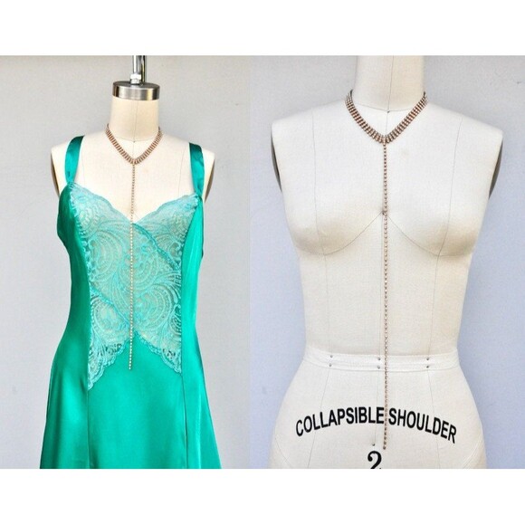 Vintage Necklace Chocker with Long String to Mid Breast Down to Body - Sexy - Picture 1 of 9